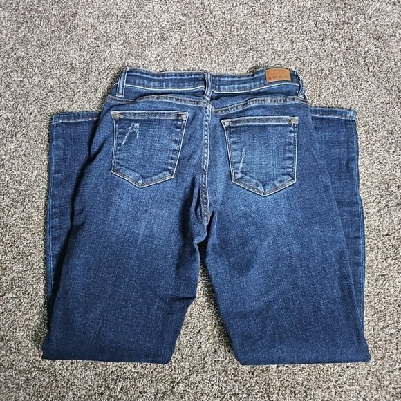 Judy Blue Los Angeles Womens Size 7x28 Slim Fit Stretchy Waist Denim Jeans - Picture 6 of 10